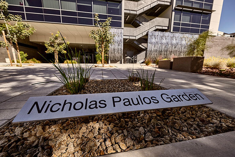 Sign of the Nicholas Paulos Garden
