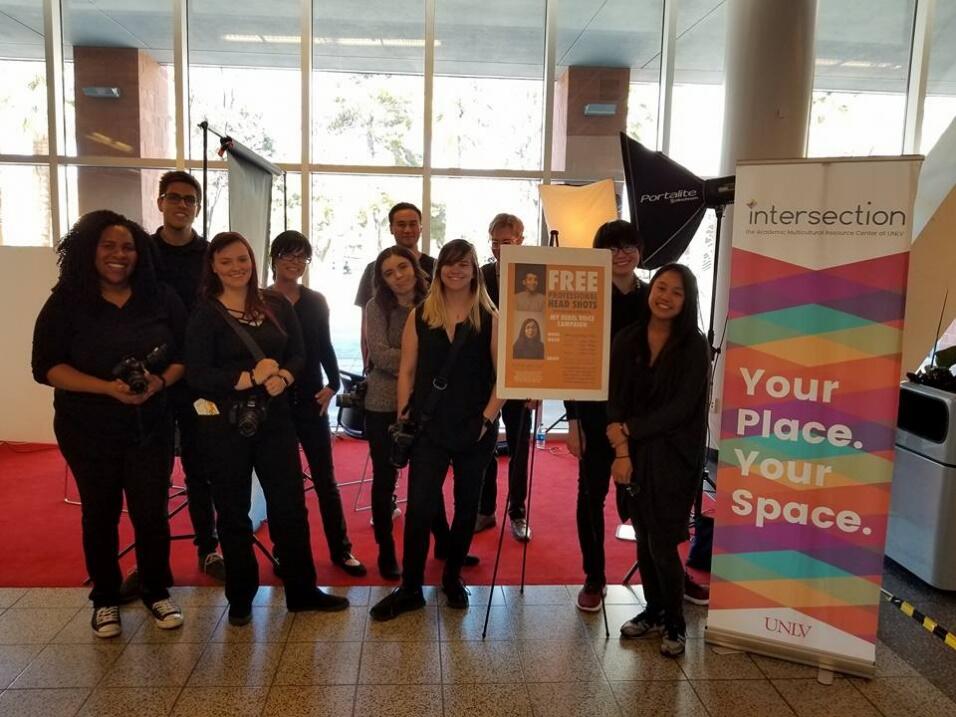 Photography students ready to take photos