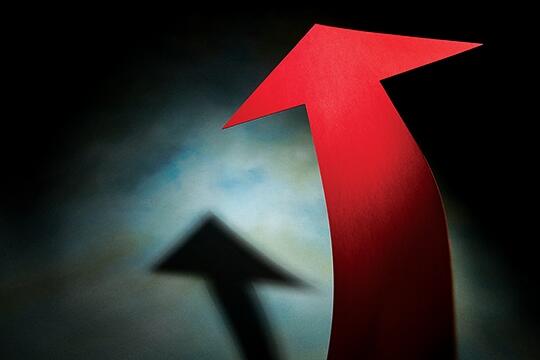 illustration of an arrow pointing up