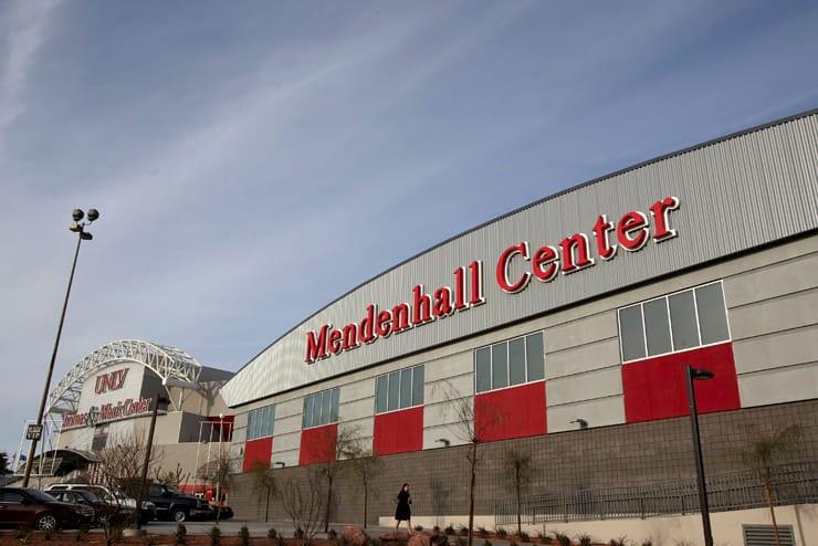 A daytime shot of the Mendenhall Center, the practice facility for the Runnin' Rebels basketball team.