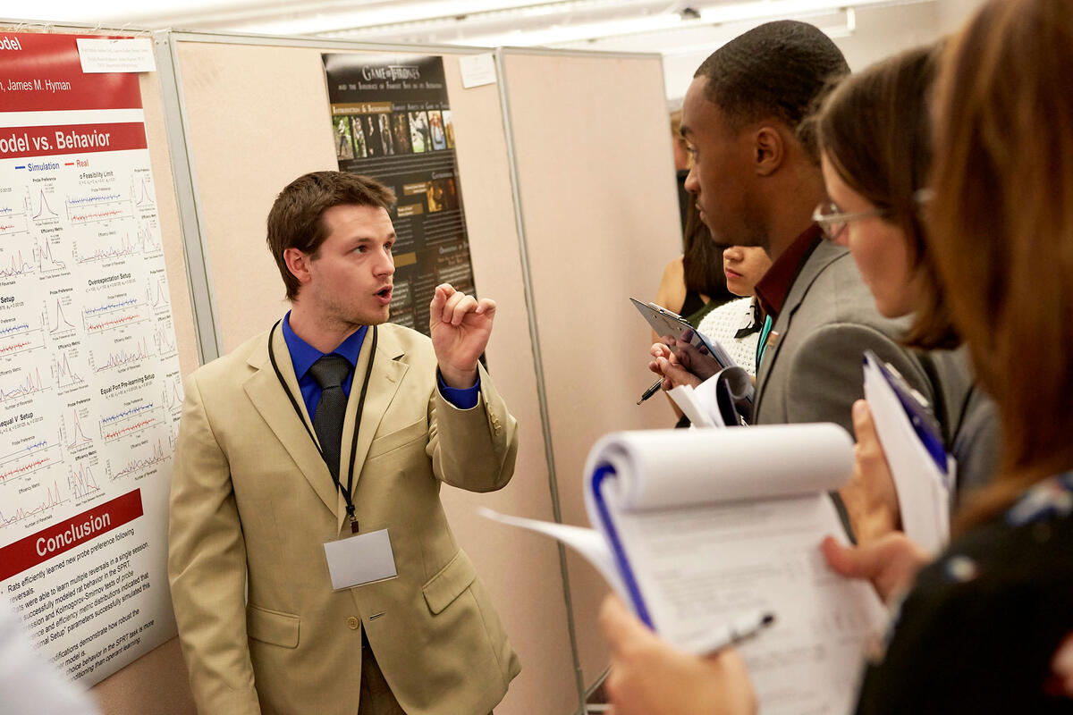 Ryan Francis presents his group's project