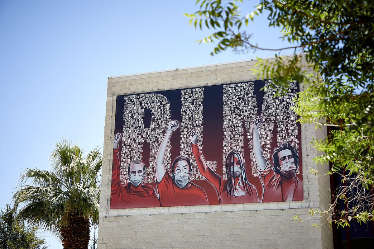 photo of BLM mural on building