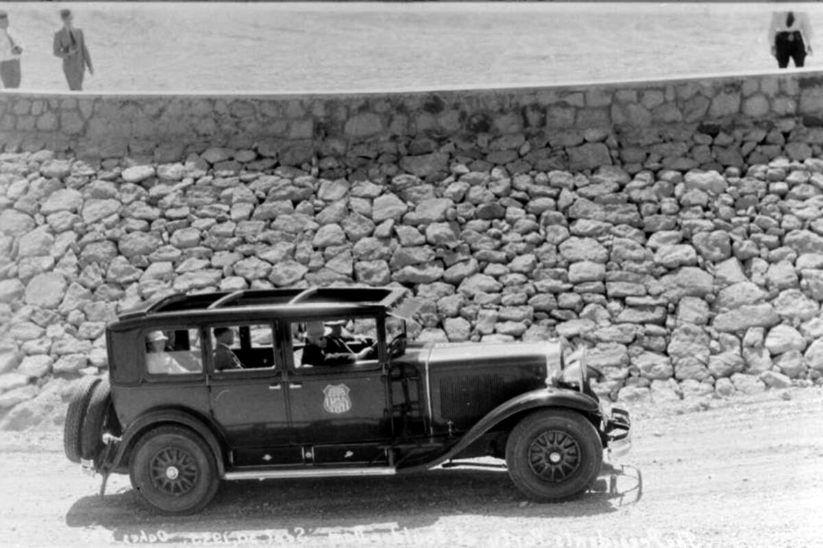 Roosevelt en route to the dedication of Boulder Dam