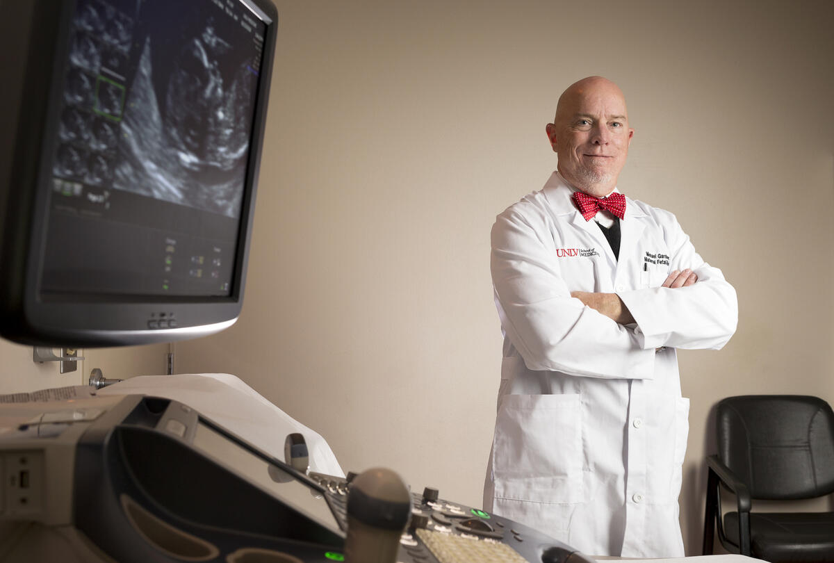 doctor in ultrasound room