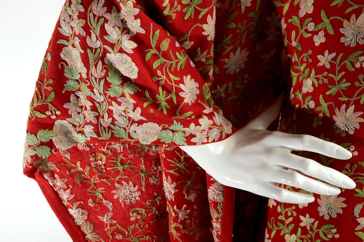 The jumpsuit may have originated as standard issue for airplane pilots in WWII, but its constant reinvention proves that utilitarian comfort can mesh with haute couture. This early piece by French designer — and Sidney favorite — Thierry Mugler features patch pockets and a drawstring waist but is made with hand-printed silk. (R. Marsh Starks/UNLV Photo Services)