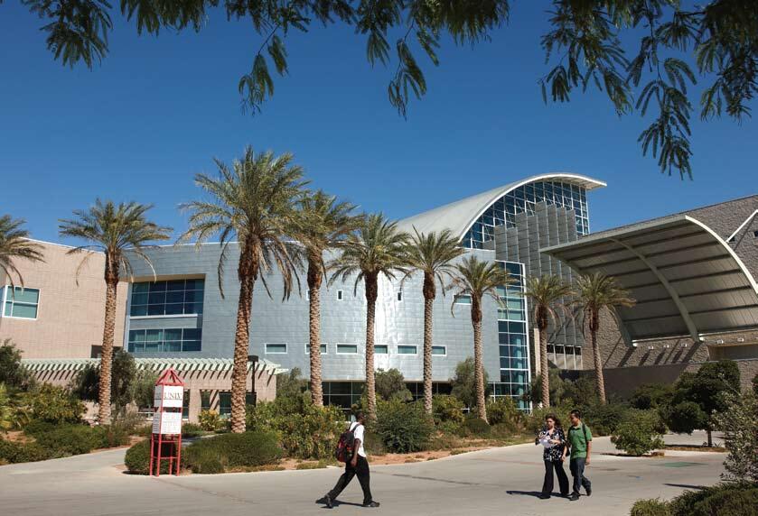 Outside view of the Lied Library