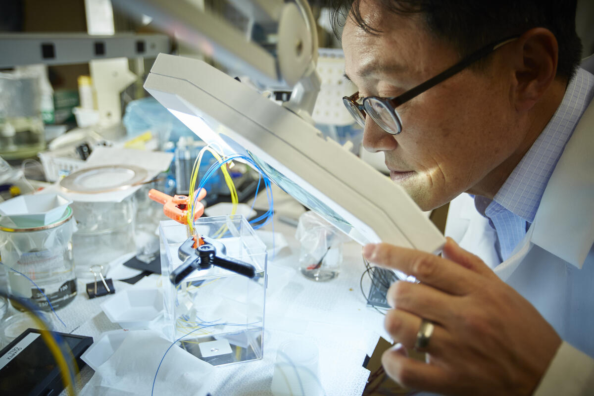 researcher in lab