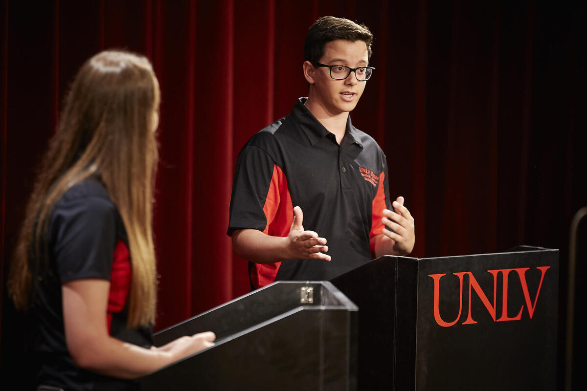 UNLV debate team members