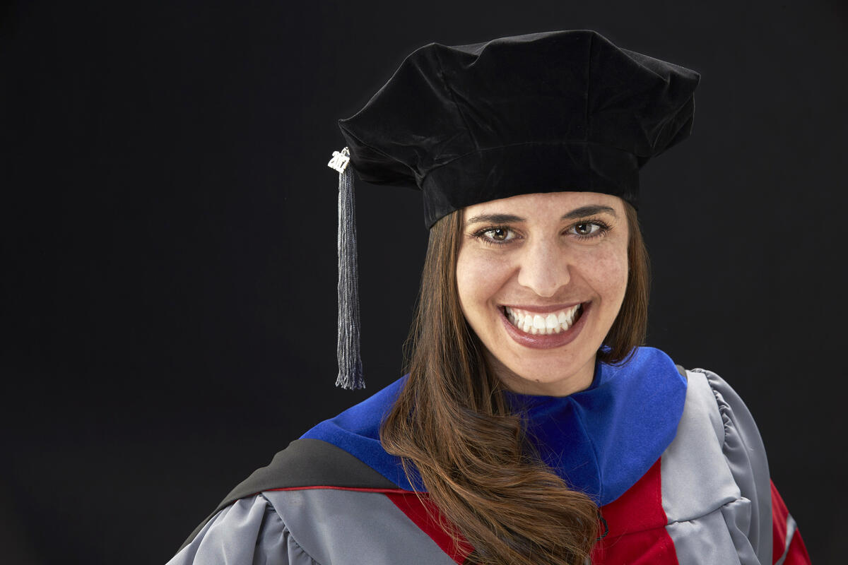 Marissa Nichols in cap and gown