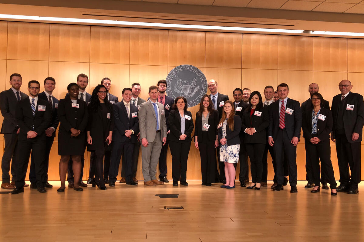 Members of Boyd Law School visit the Securities and Exchange Commission.