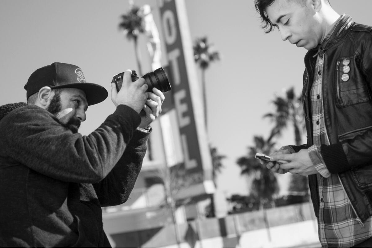 Shahab Zagari shoots a photo