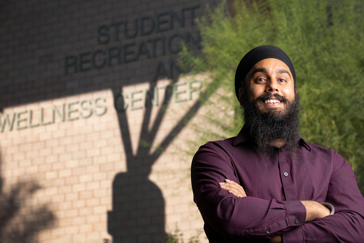 Harjiv Singh with crossed arms