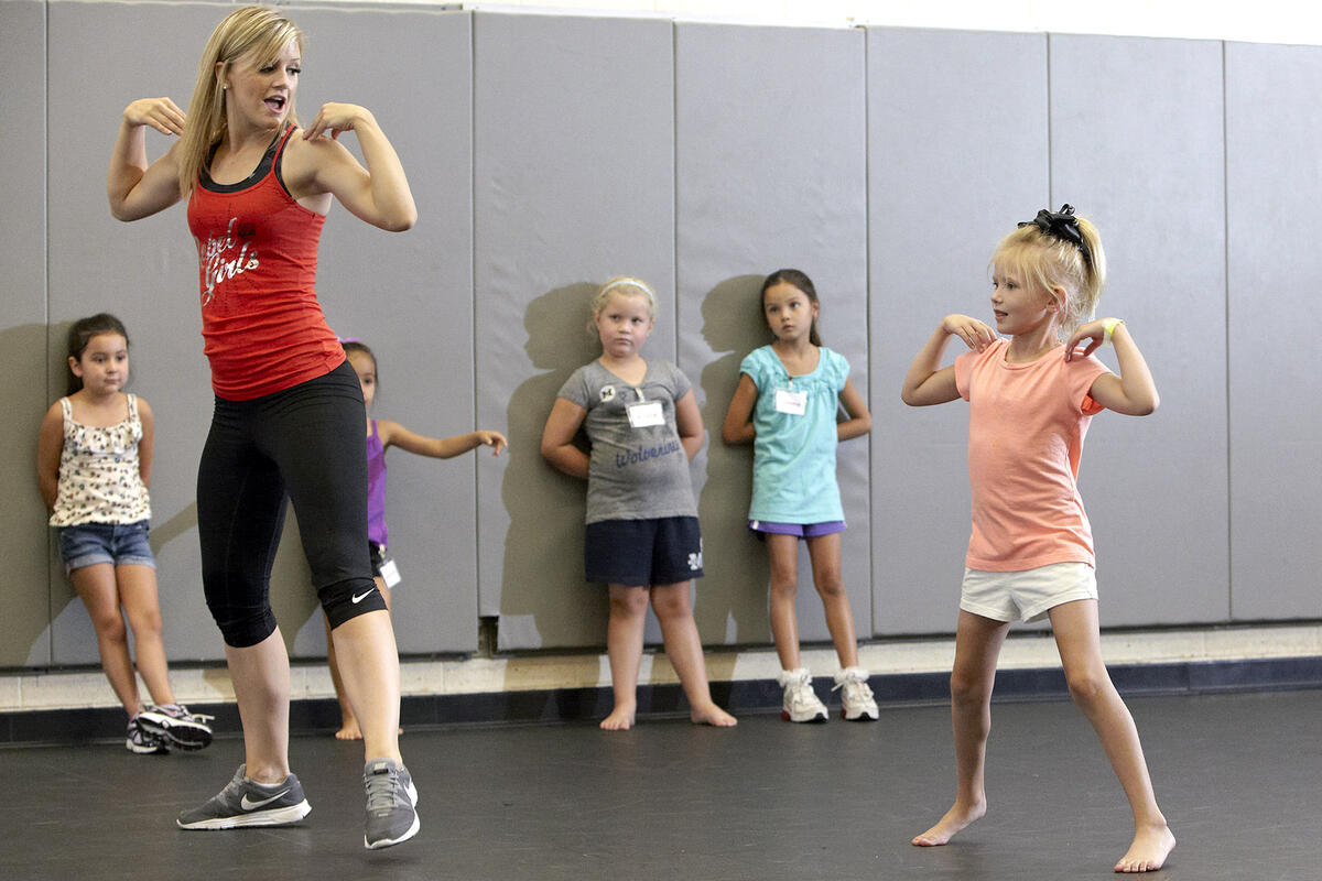 Children participate in Rebel Girls dance camp