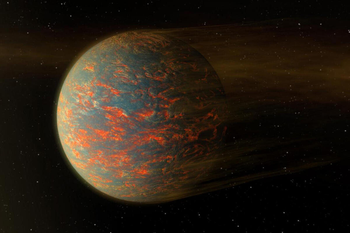 An artist’s impression of the super-Earth 55 Cancri e.