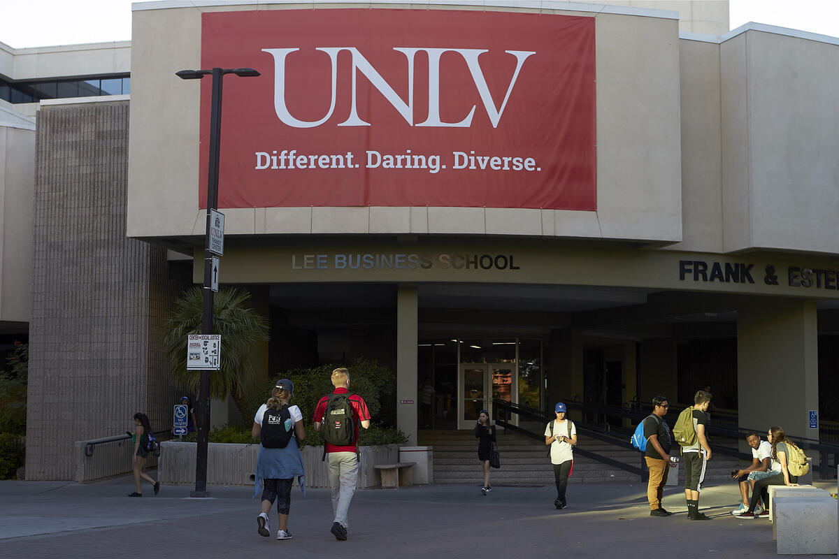 Beam Hall with UNLV signage
