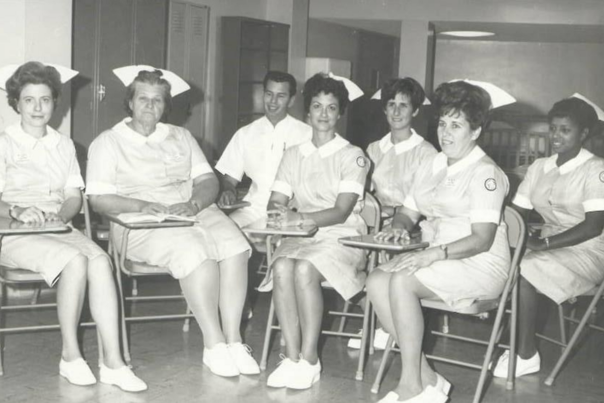 vintage photo of nurses