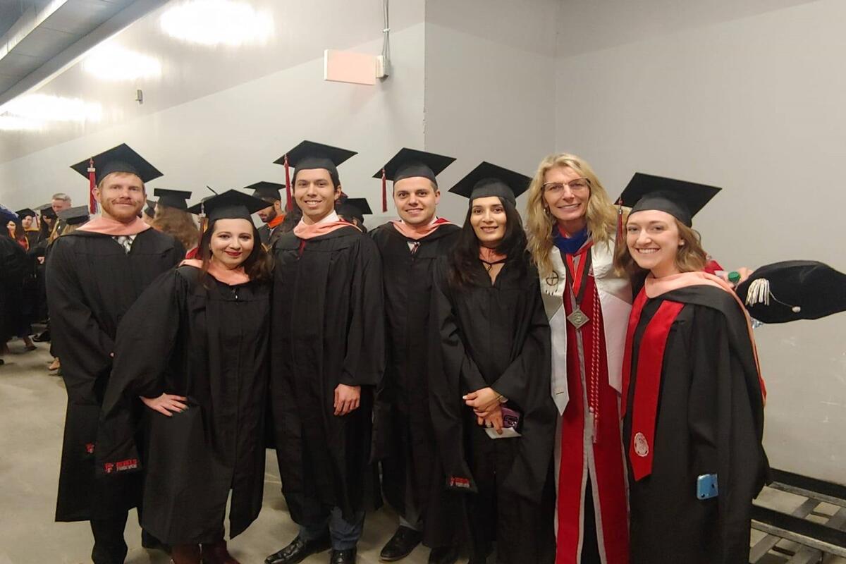 Group of graduates smiling