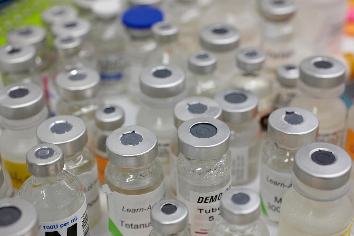 Number of vials for liquids