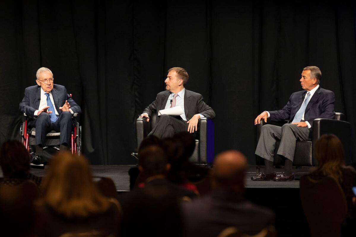 Chuck Todd with Harry Reid and John Boehner