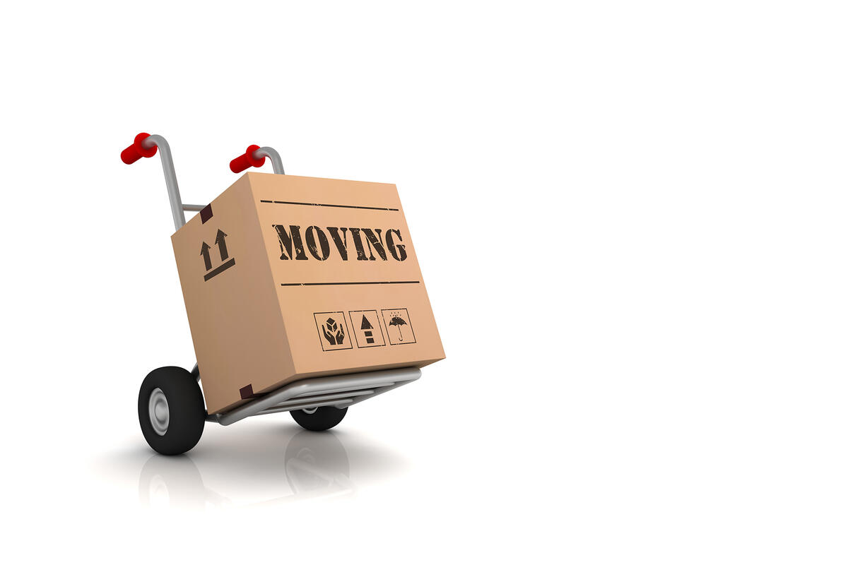 Handcart with moving box