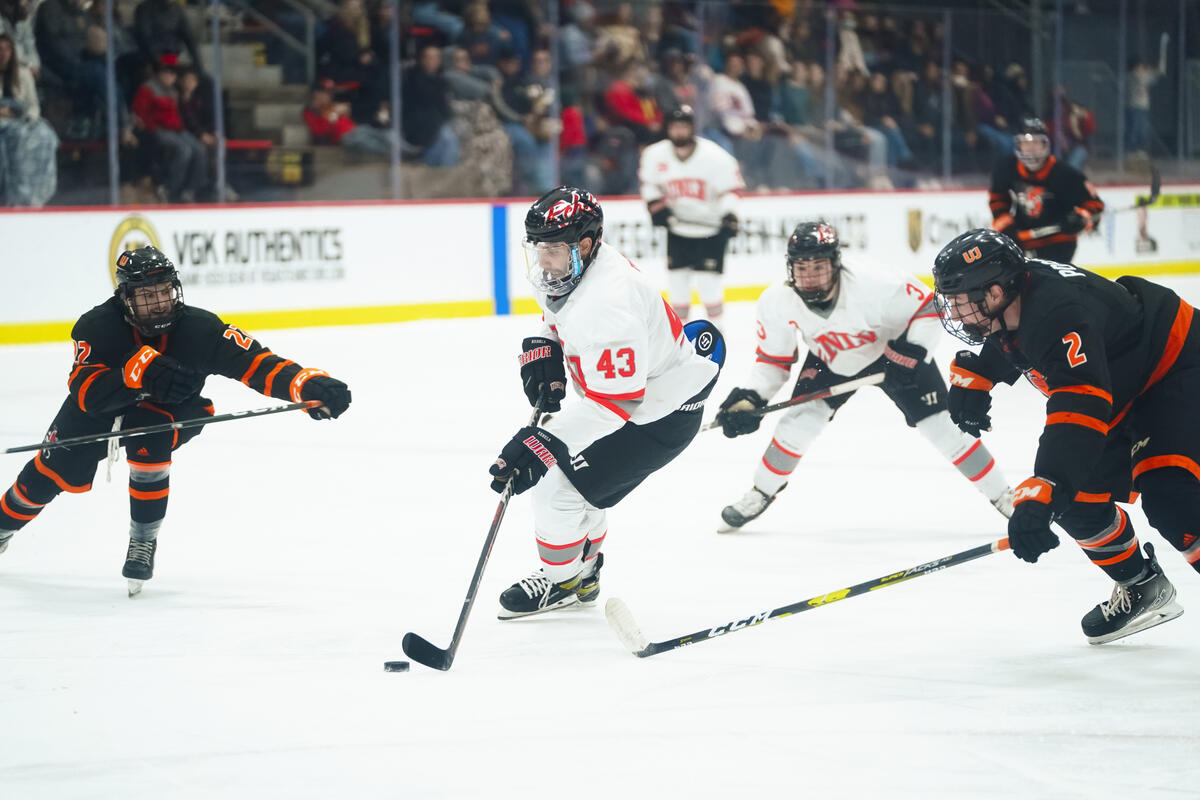 UNLV hockey player skating during a game