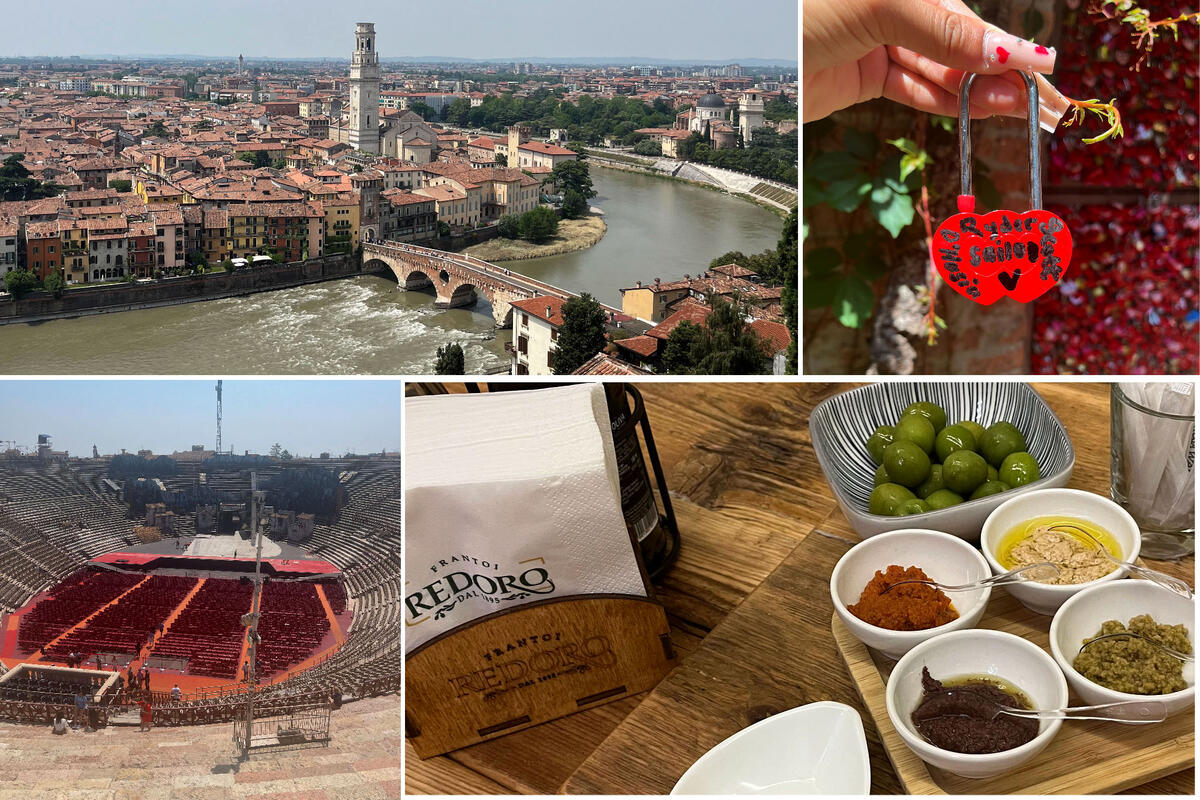 collage of Verona travel photos