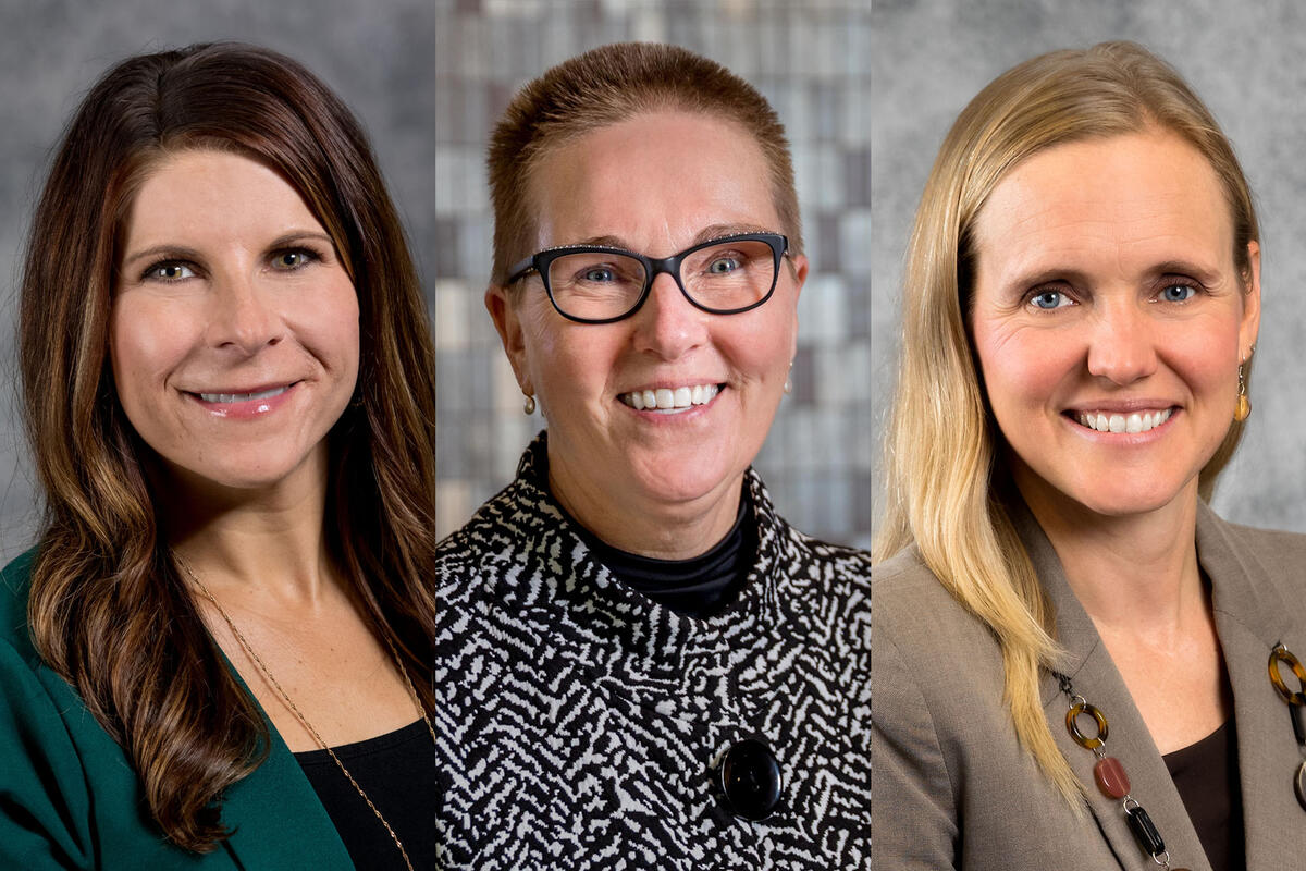 headshots of 3 women