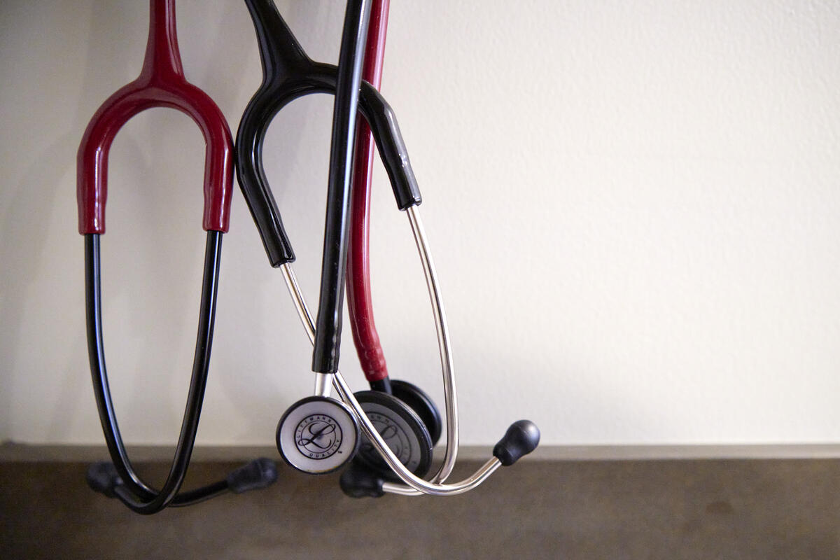 two stethoscopes