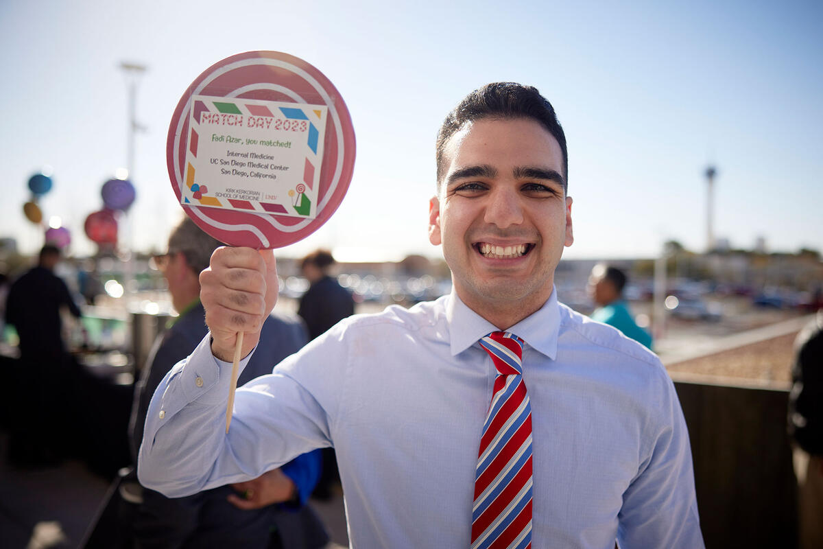 Medical student at Match Day 2023