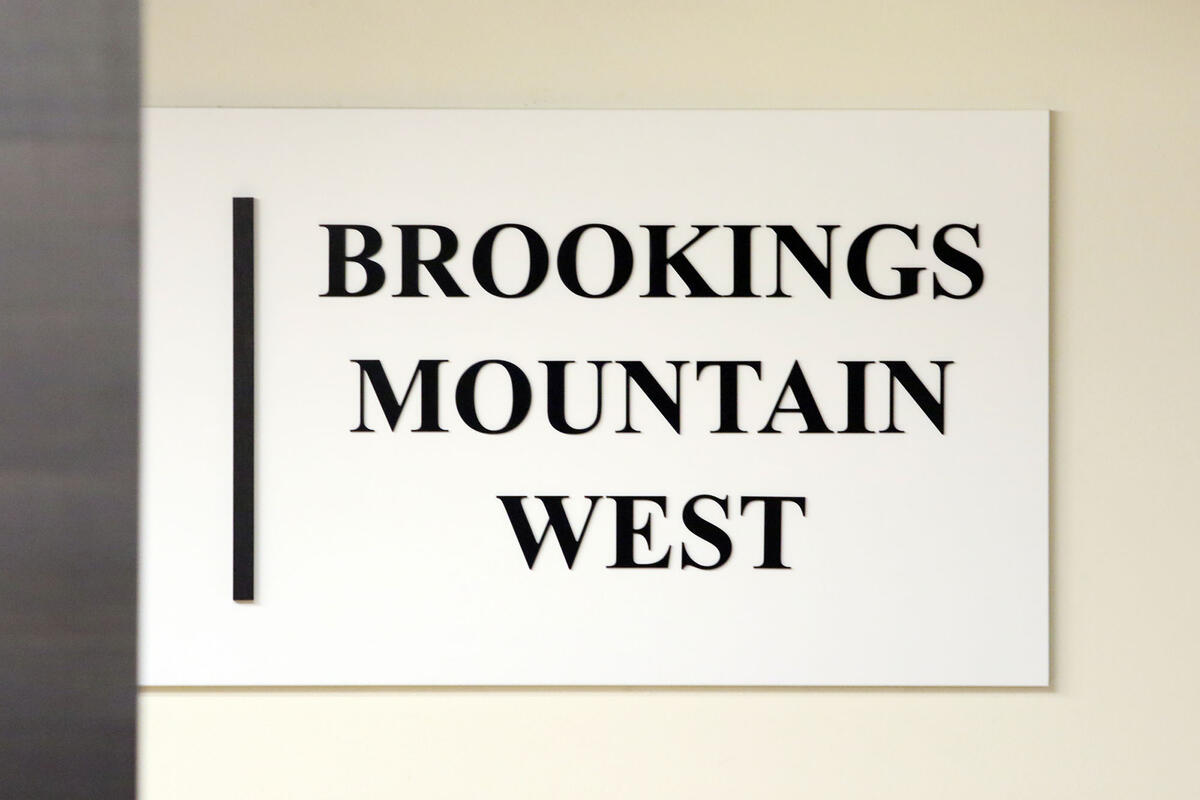 Brookings Mountain West on white background