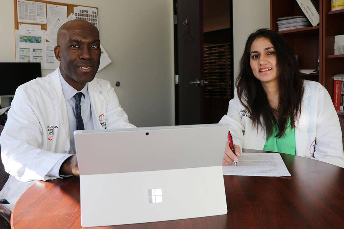 Dr. Kenneth Izuora and Dr. Sanna Fatima