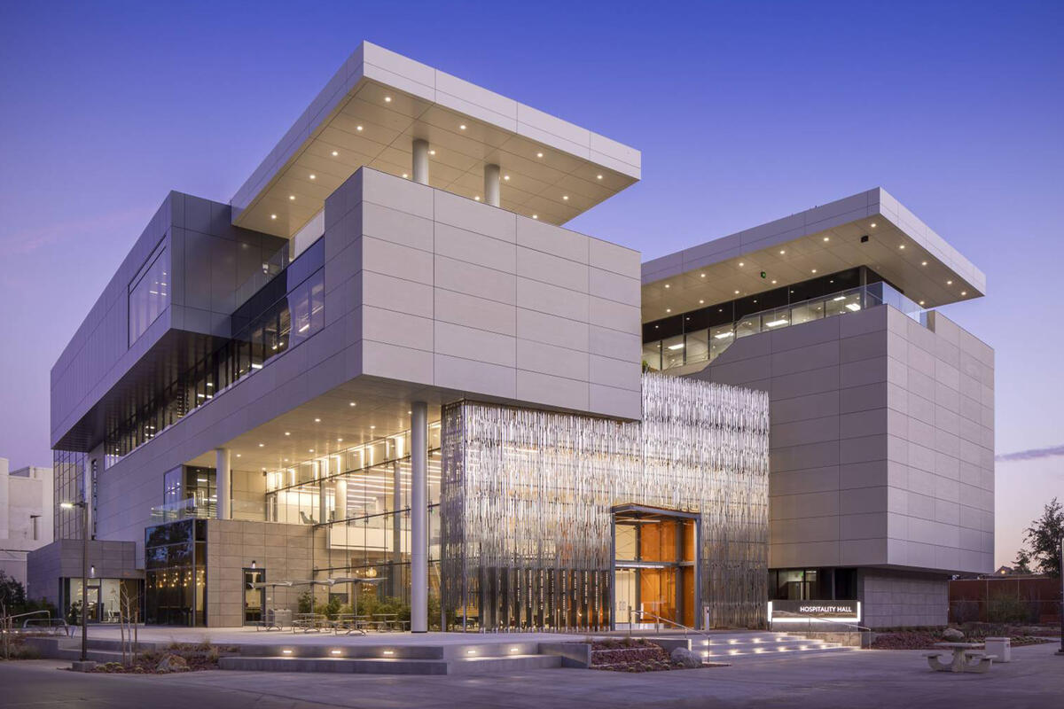 Outside shot of Hospitality Hall