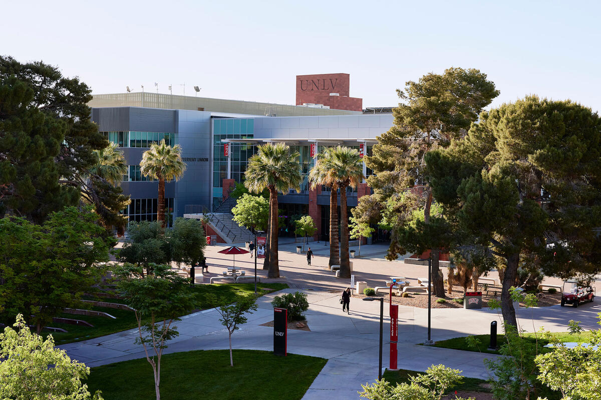 The exterior view of the Student Union