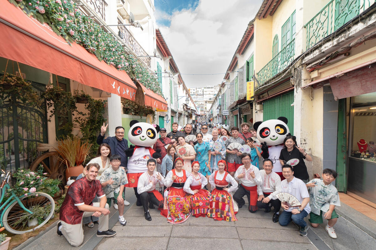 Hospitality College students participate in an inaugural hospitality program hosted by Wynn Macau.