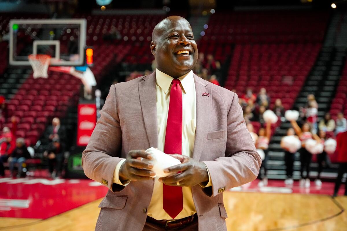 UNLV Athletics Director Erick Harper at a Lady Rebels basketball game