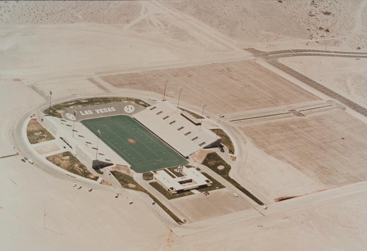 photo of Sam Boyd Stadium from 1970s