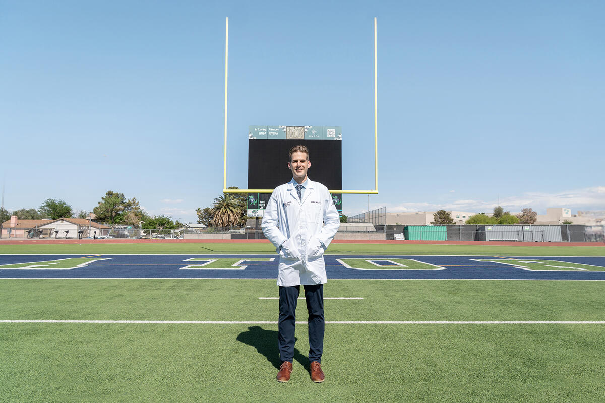 Jordan Miller, MD, medical chief resident in the Kirk Kerkorian School of Medicine at UNLV Department of Orthopaedics