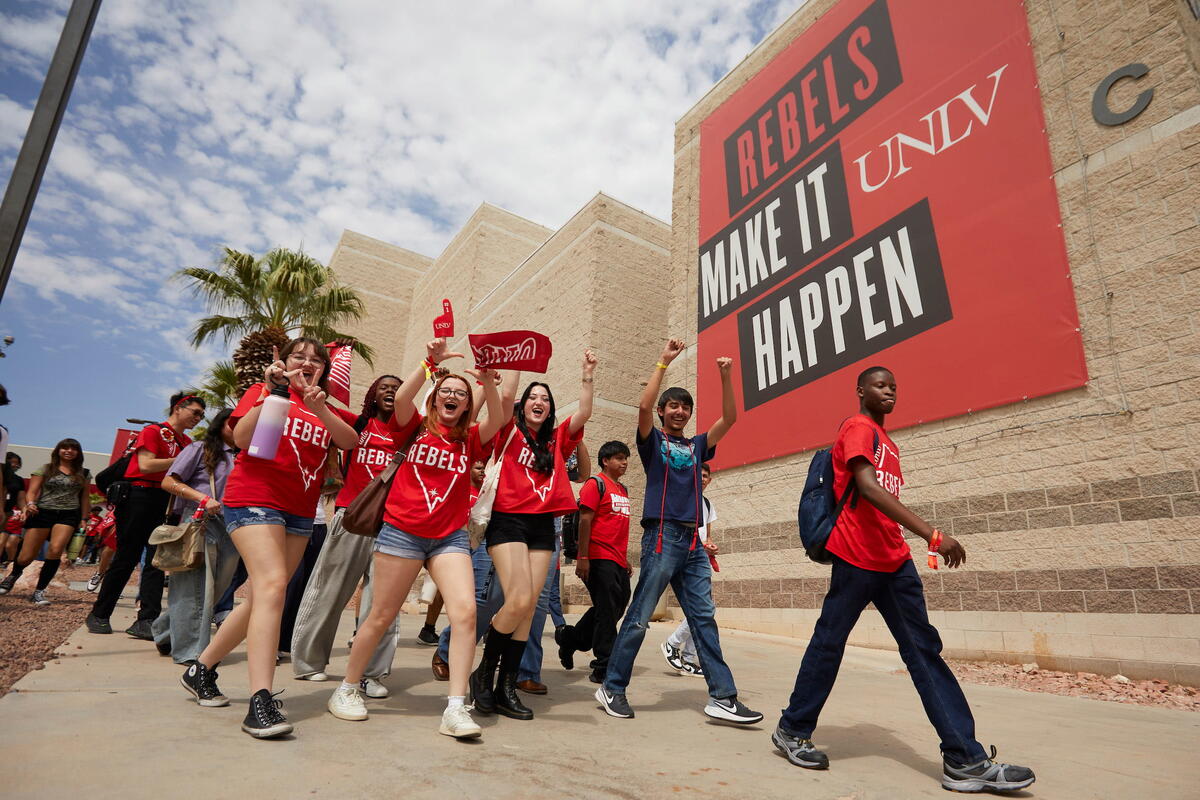 Students on Welcome day