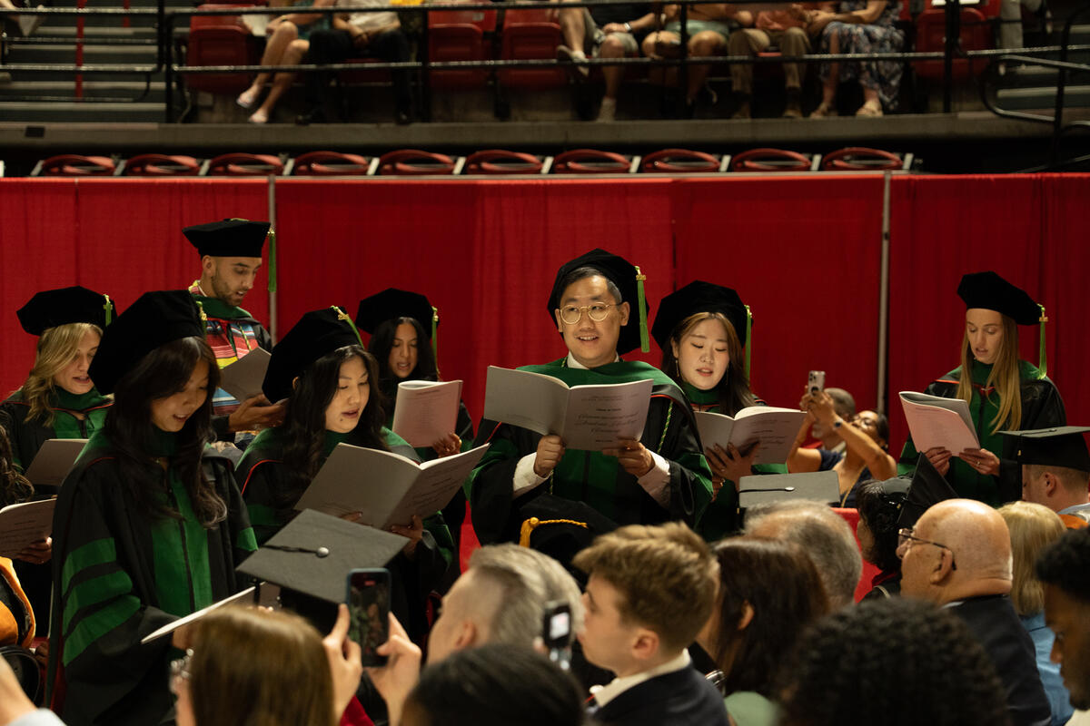 Kirk Kerkorian School of Medicine at UNLV Class of 2026 at their commencement and academic hooding ceremony