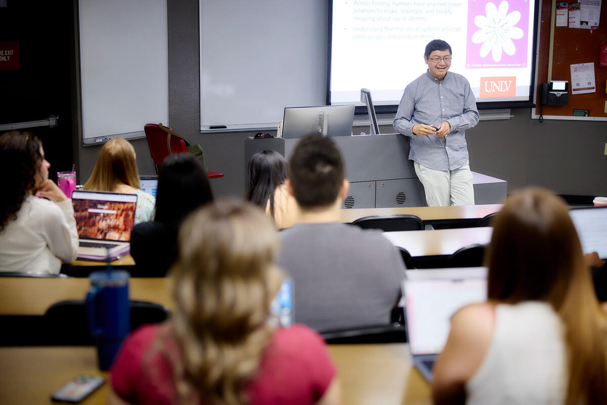 Photo of a communications class