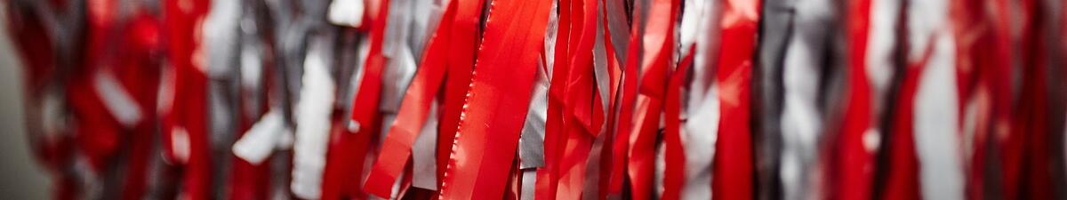 Close up of pom pom strands