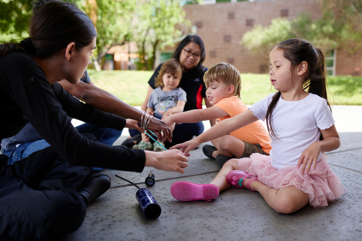 UNLV students introduce the art of play to preschoolers