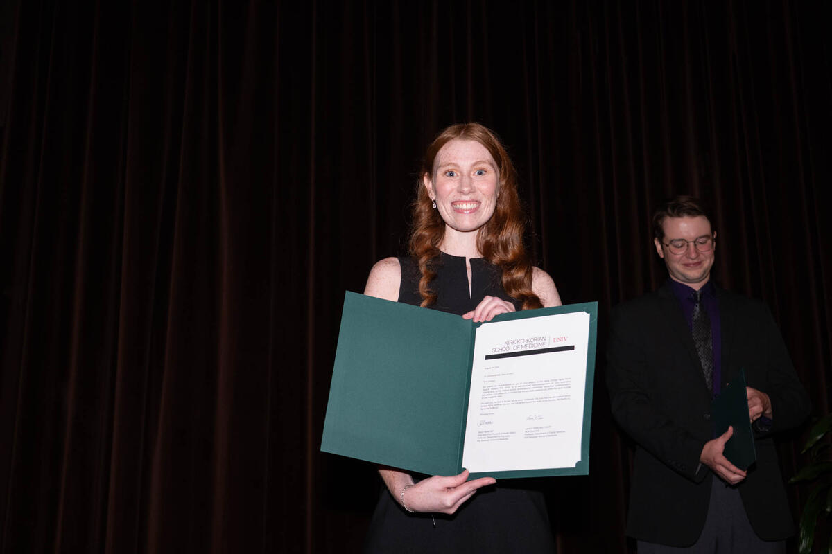 AOA inductee at the 6th Annual Dinner & Induction Ceremony of the Kirk Kerkorian School of Medicine