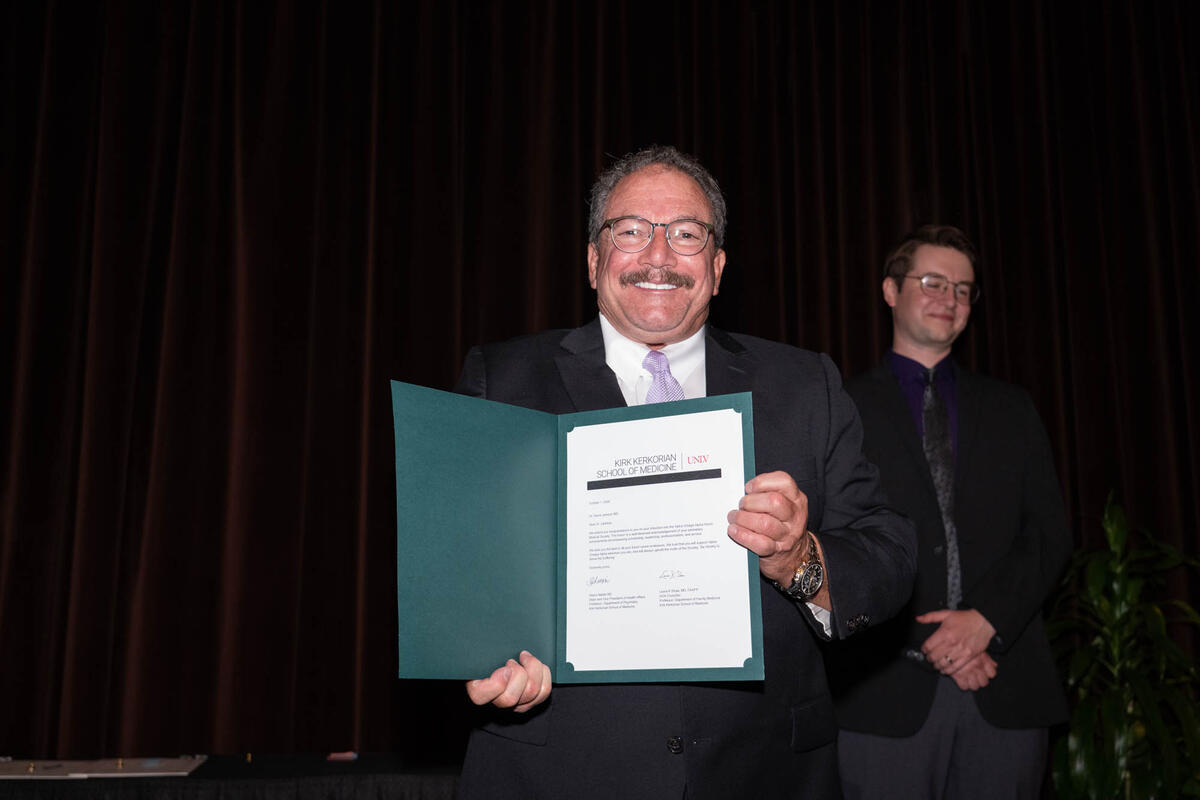 AOA inductee at the 6th Annual Dinner & Induction Ceremony of the Kirk Kerkorian School of Medicine