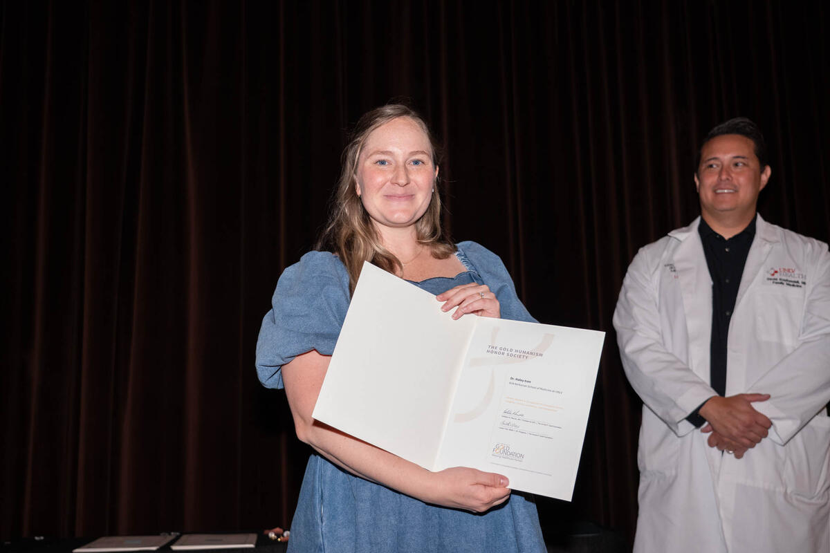 GHHS inductee at the 6th Annual Dinner & Induction Ceremony of the Kirk Kerkorian School of Medicine
