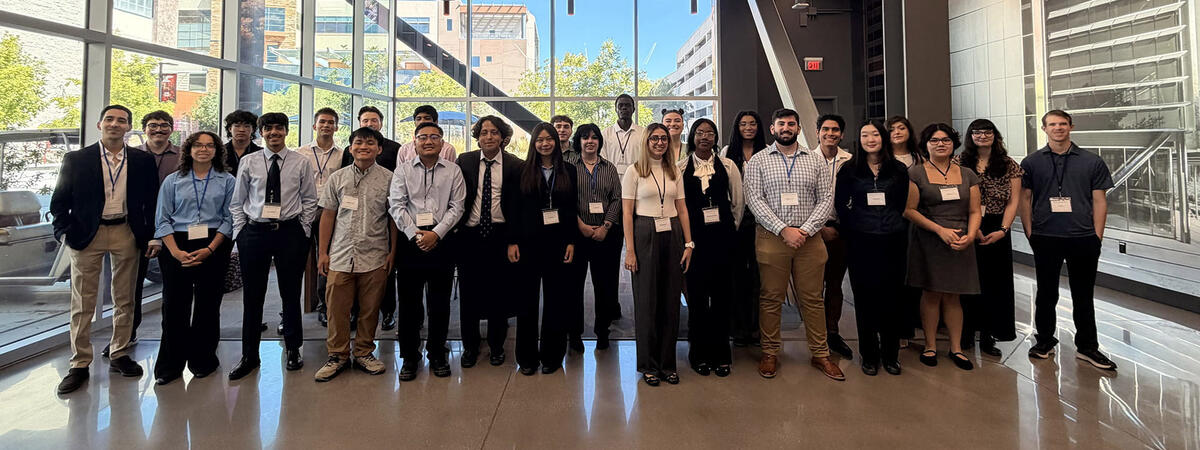 Group photo of undergrad research team