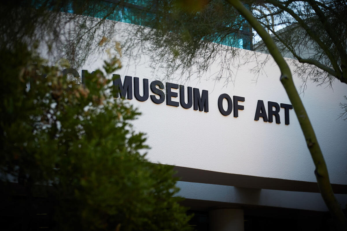 The exterior of the Barrick Museum