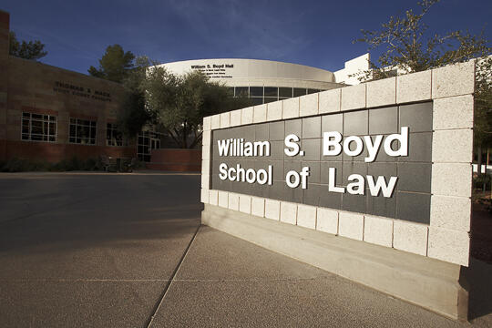 The William S. Boyd School of Law building
