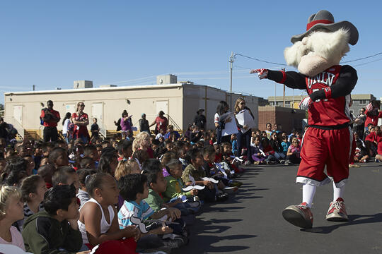 Cunningham Elementary School students