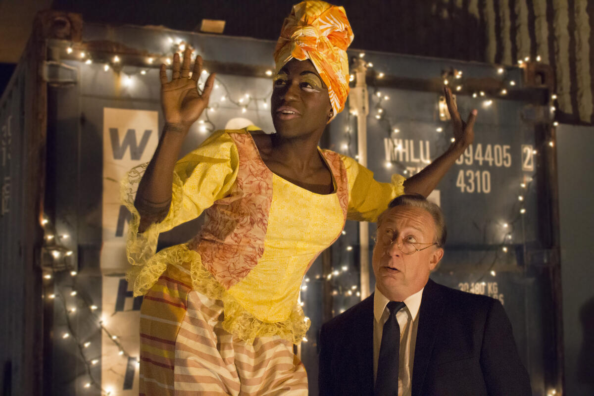 Ghost of Christmas Present and Ebenezer Scrooge